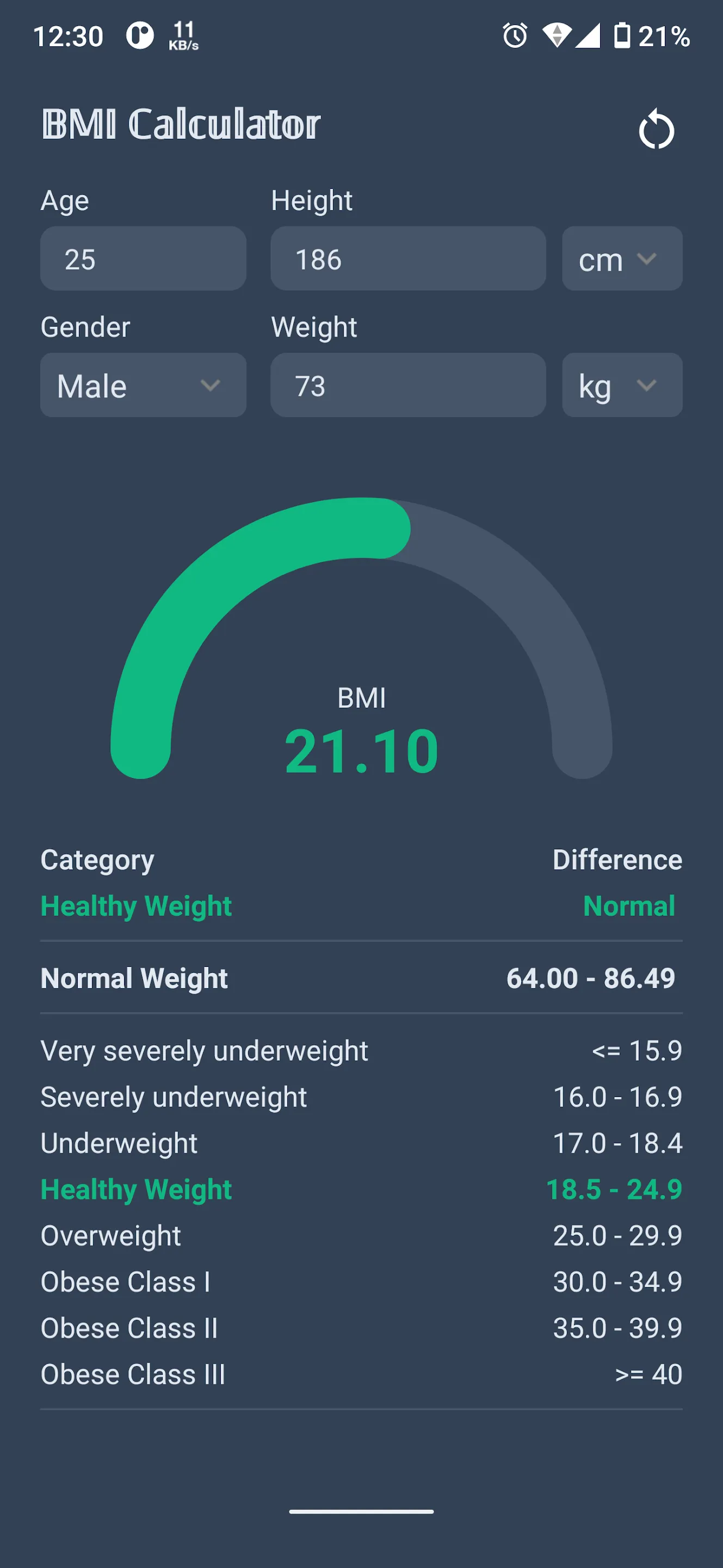 BMI Calculator | Indus Appstore | Screenshot