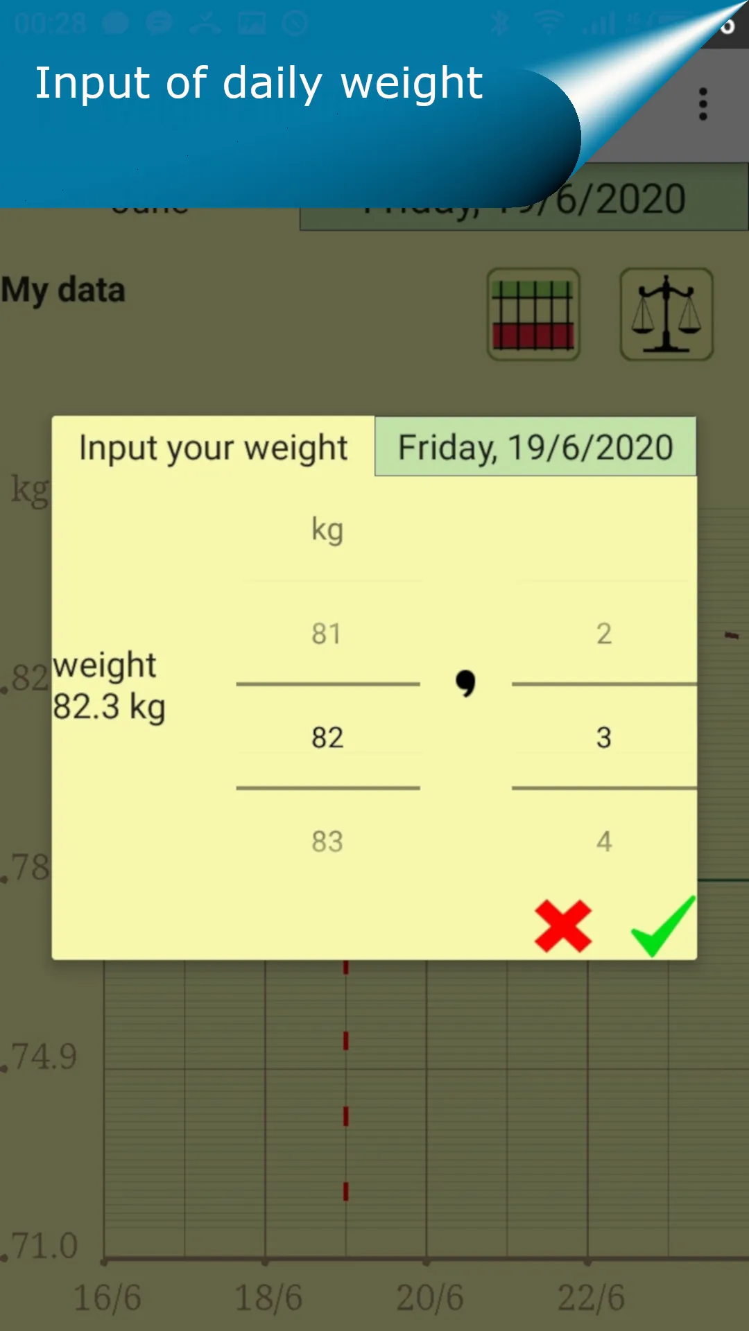 Weight and BMI tracker | Indus Appstore | Screenshot