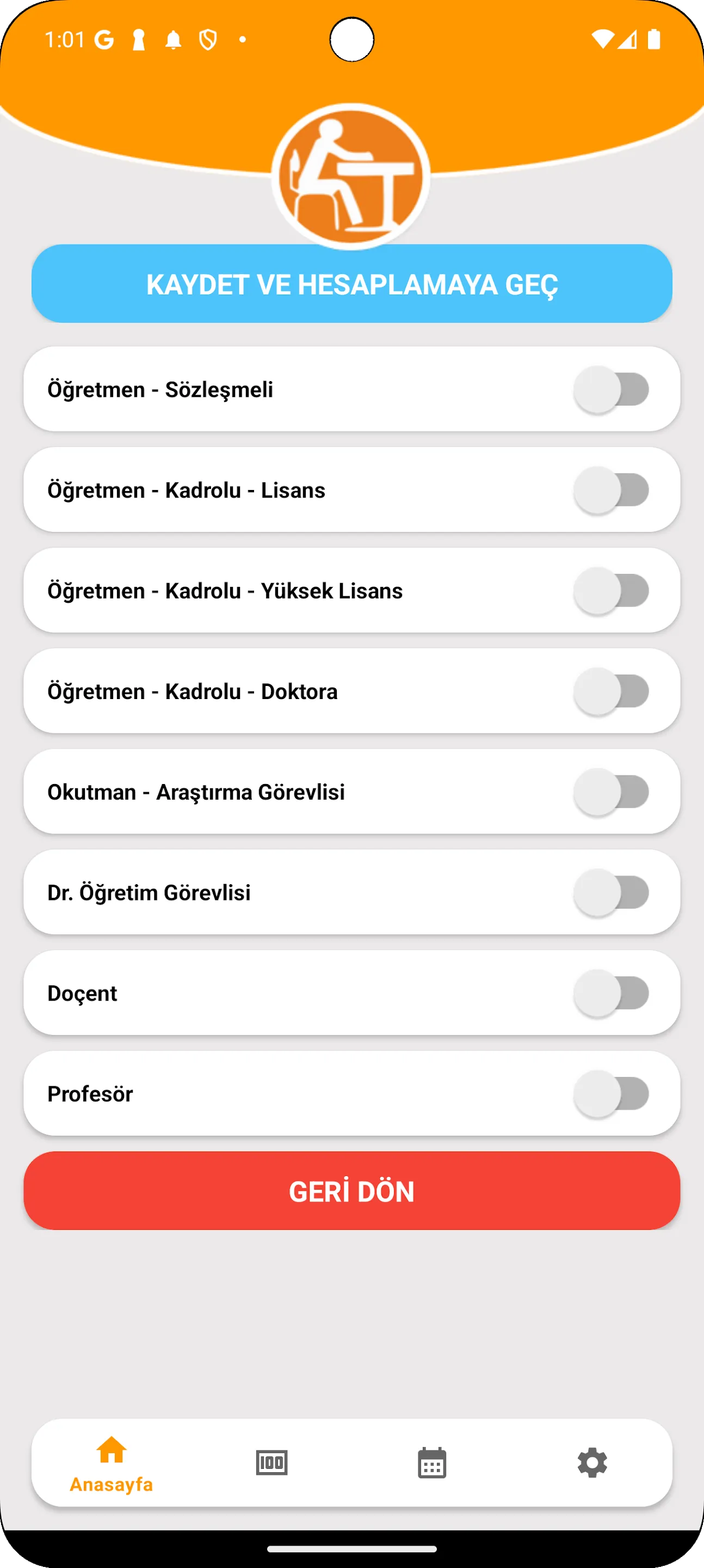 Sınav Görevi Takip&Kazanımlar | Indus Appstore | Screenshot