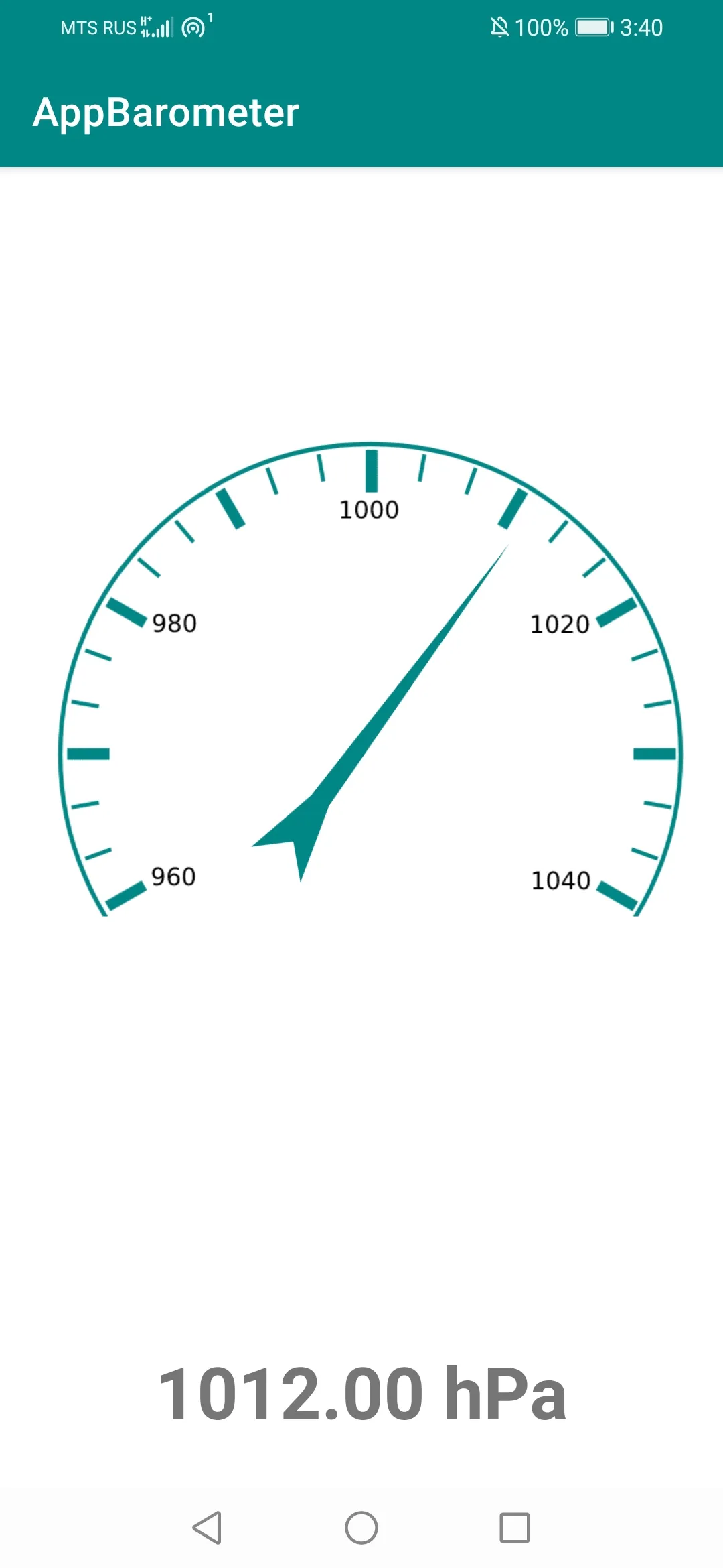 Barometer Atmospheric Pressure | Indus Appstore | Screenshot