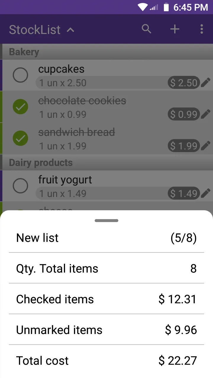 Grocery Shopping List | Indus Appstore | Screenshot