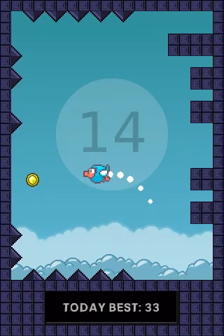 Flapping Cage: Avoid Spikes | Indus Appstore | Screenshot