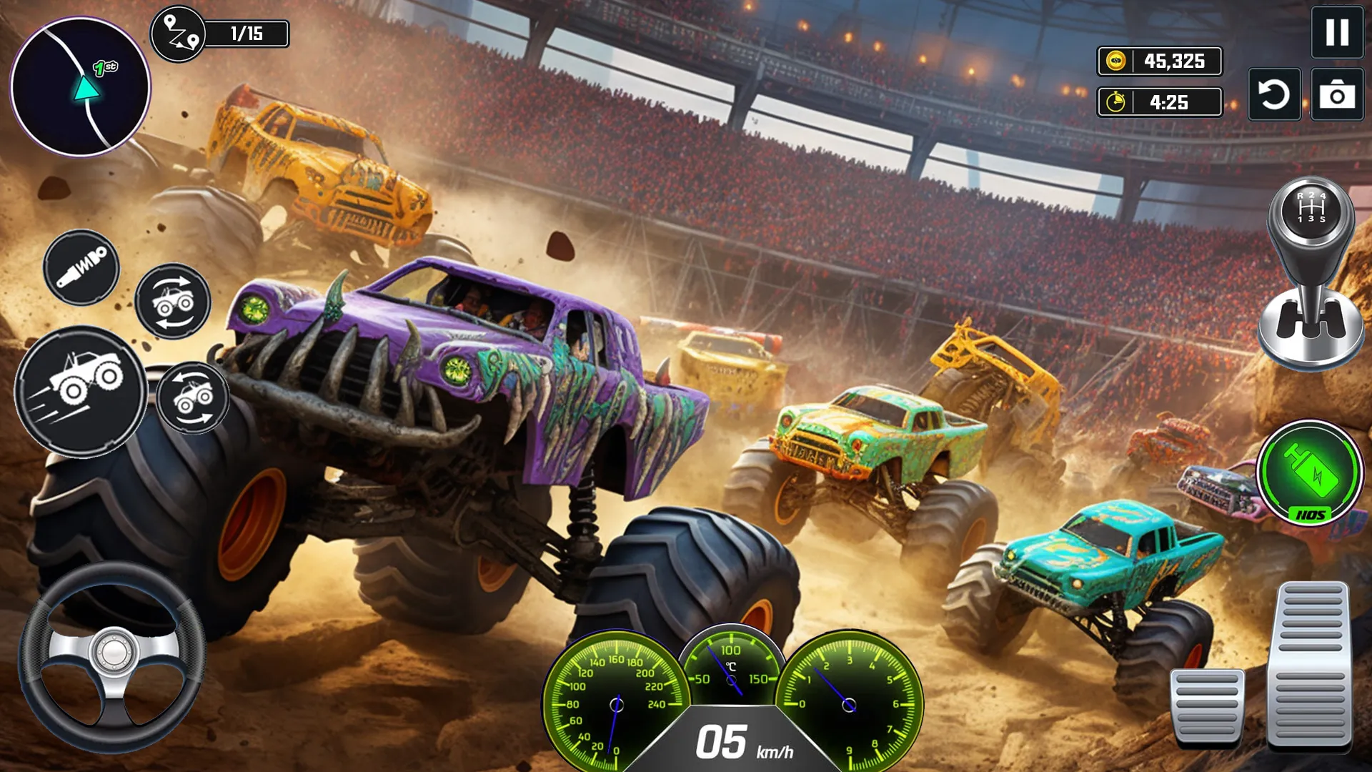 Hard Wheels Monster Truck Game | Indus Appstore | Screenshot