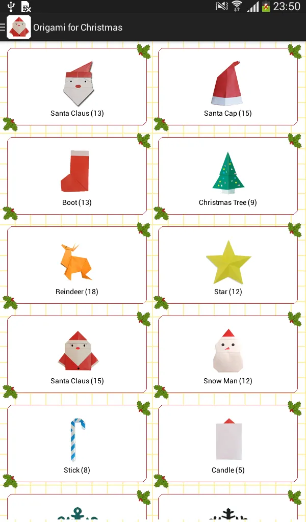 Origami for Christmas | Indus Appstore | Screenshot