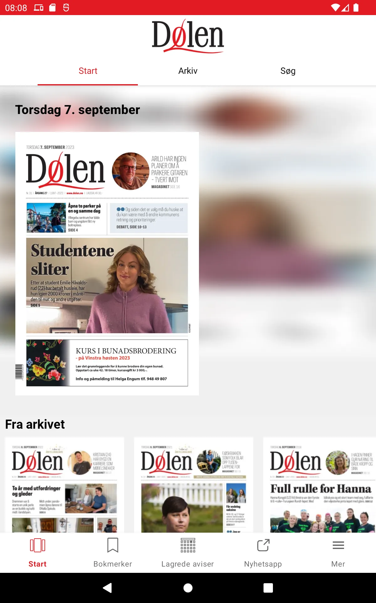 Dølen eAvis | Indus Appstore | Screenshot