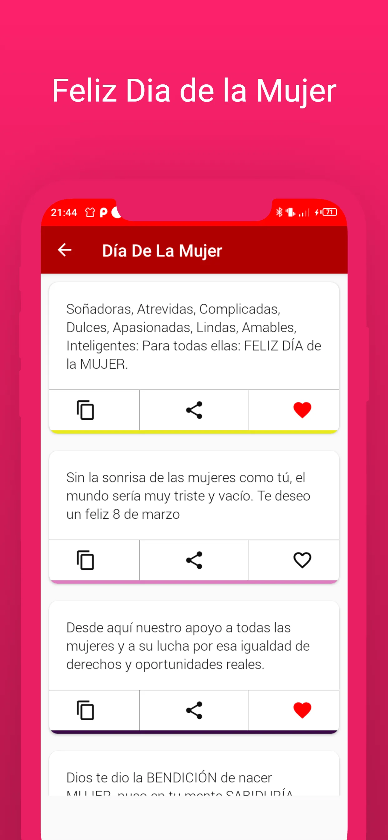 Feliz Dia de la Mujer 2024 | Indus Appstore | Screenshot