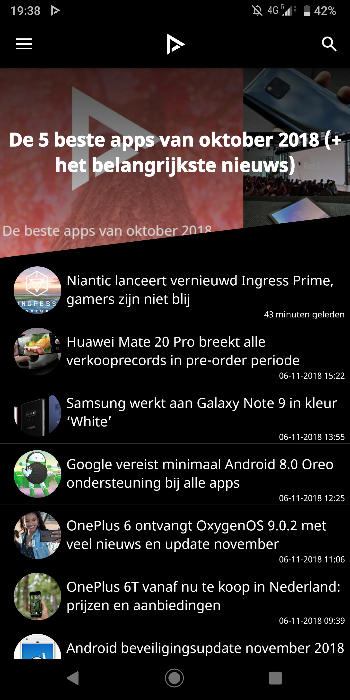 DroidApp - Android nieuws | Indus Appstore | Screenshot