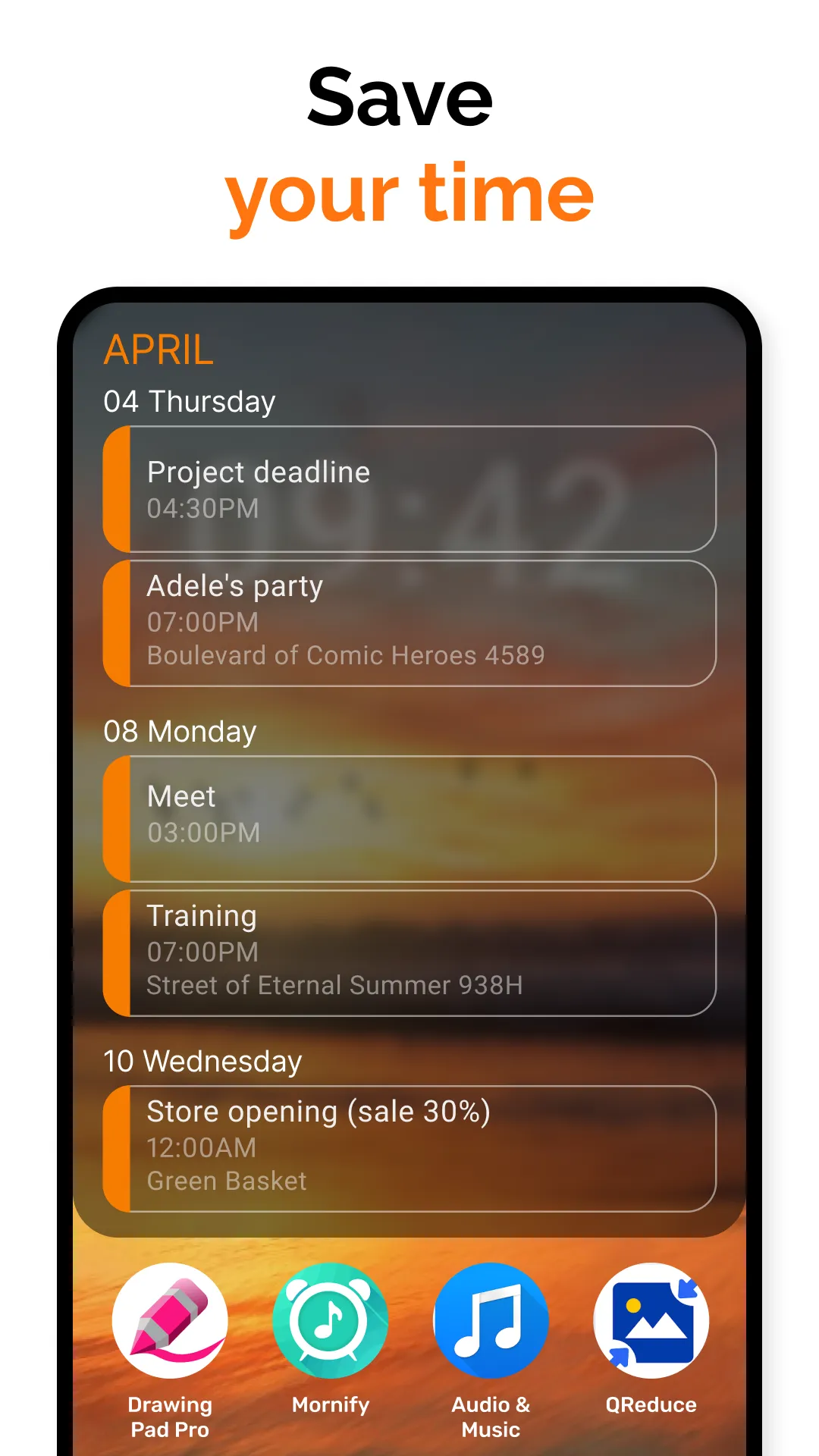 Simple Calendar | Indus Appstore | Screenshot