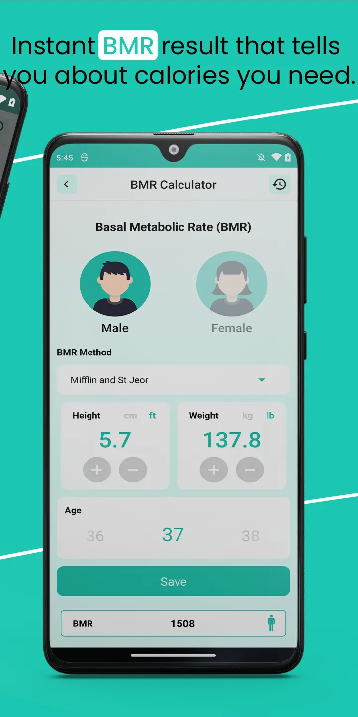 BMI Calculator - Ideal Weight | Indus Appstore | Screenshot