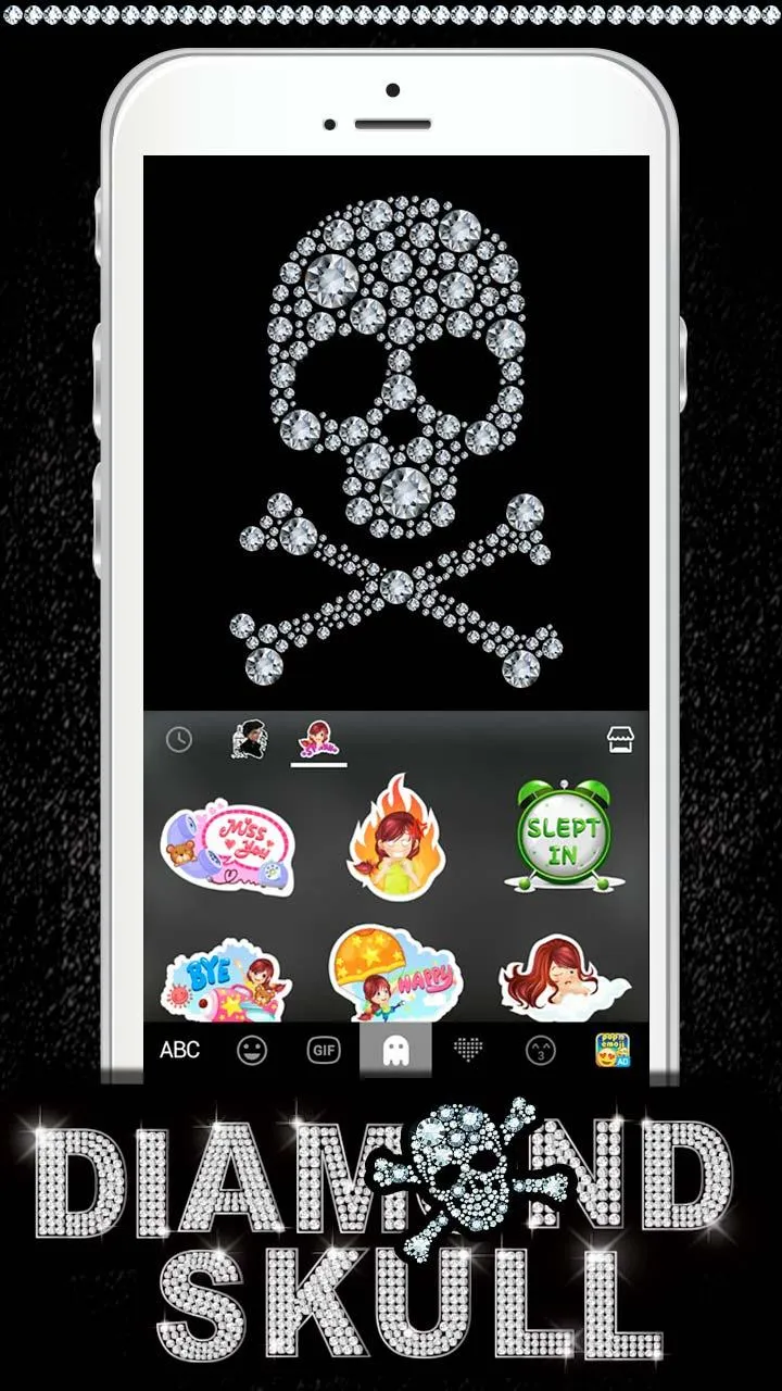 Diamondskull Keyboard Theme | Indus Appstore | Screenshot