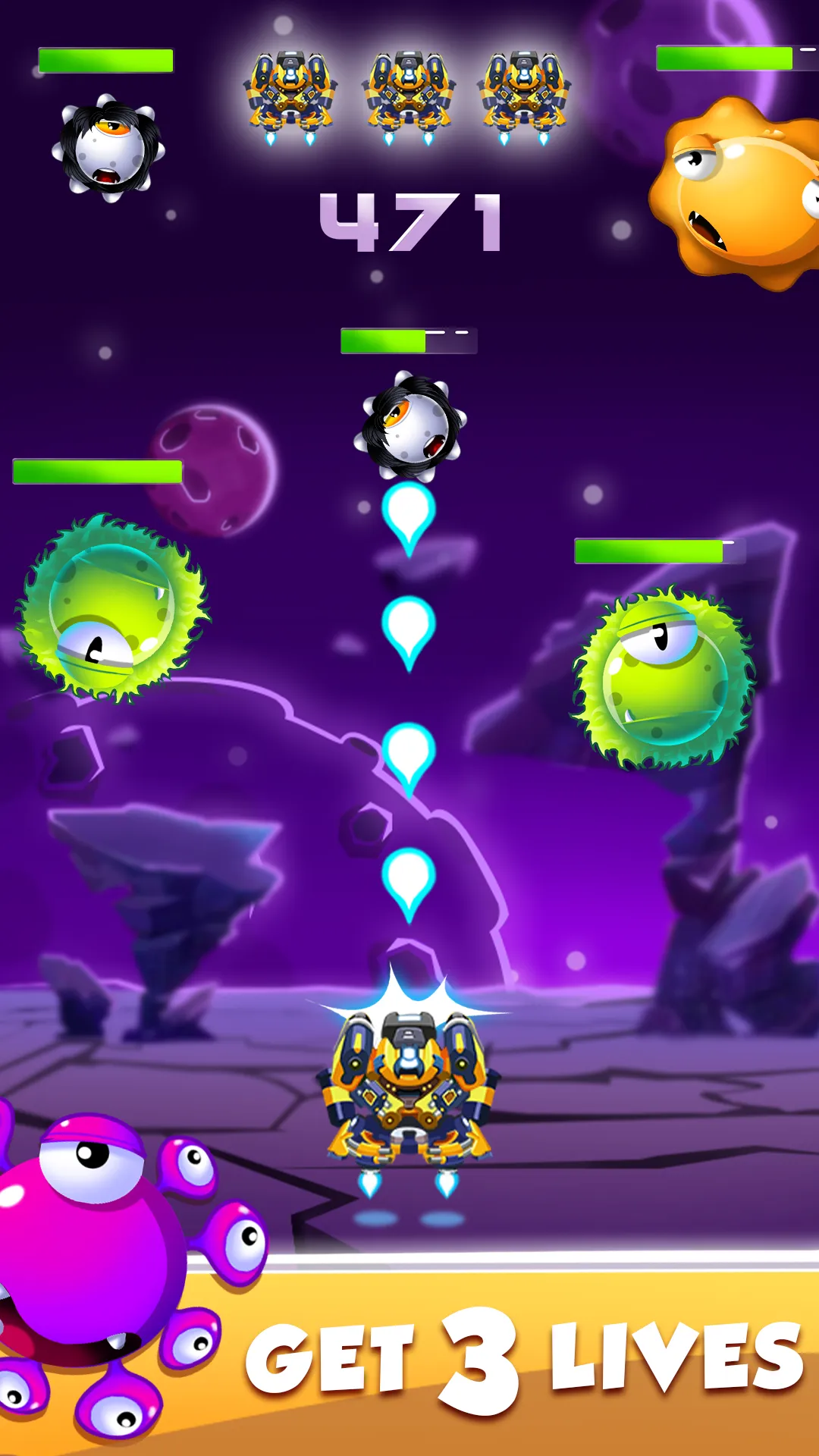 Droid O - Space Shooter Games | Indus Appstore | Screenshot