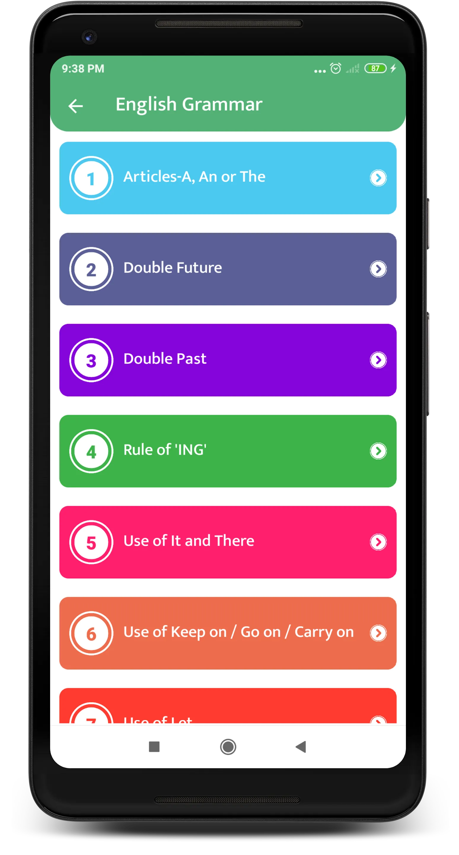 All English Grammar | Indus Appstore | Screenshot