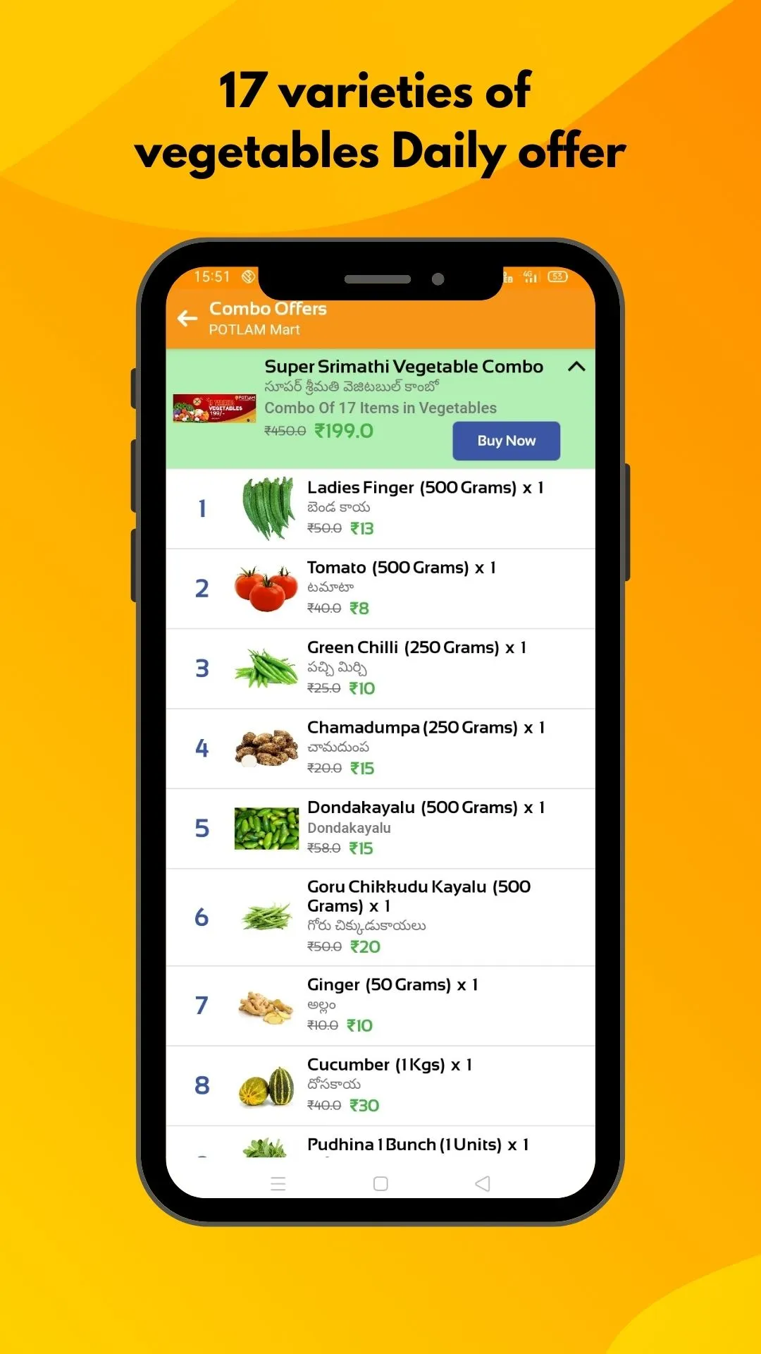 POTLAM - Food and Kirana App | Indus Appstore | Screenshot