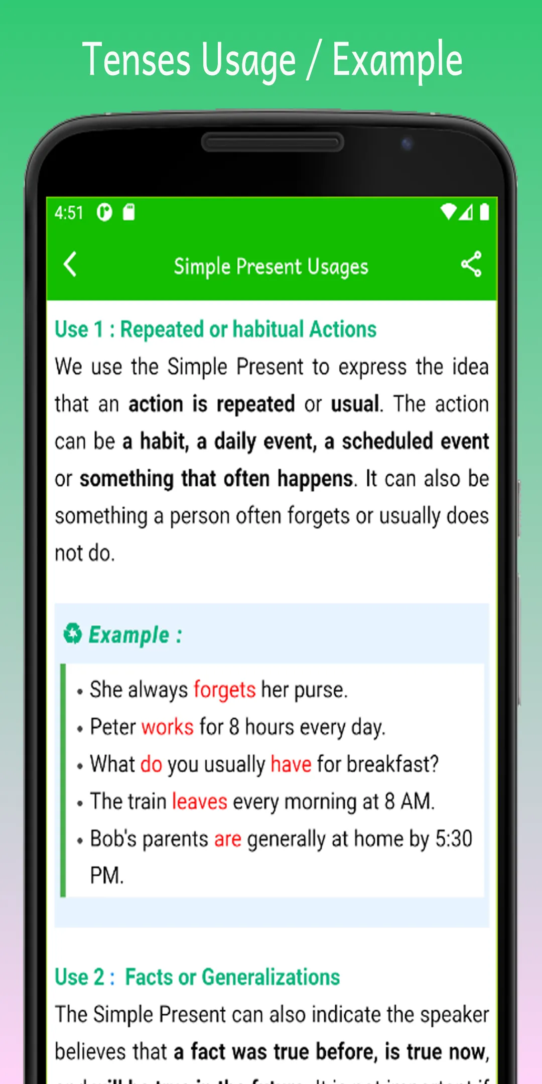 All English Tenses | Indus Appstore | Screenshot