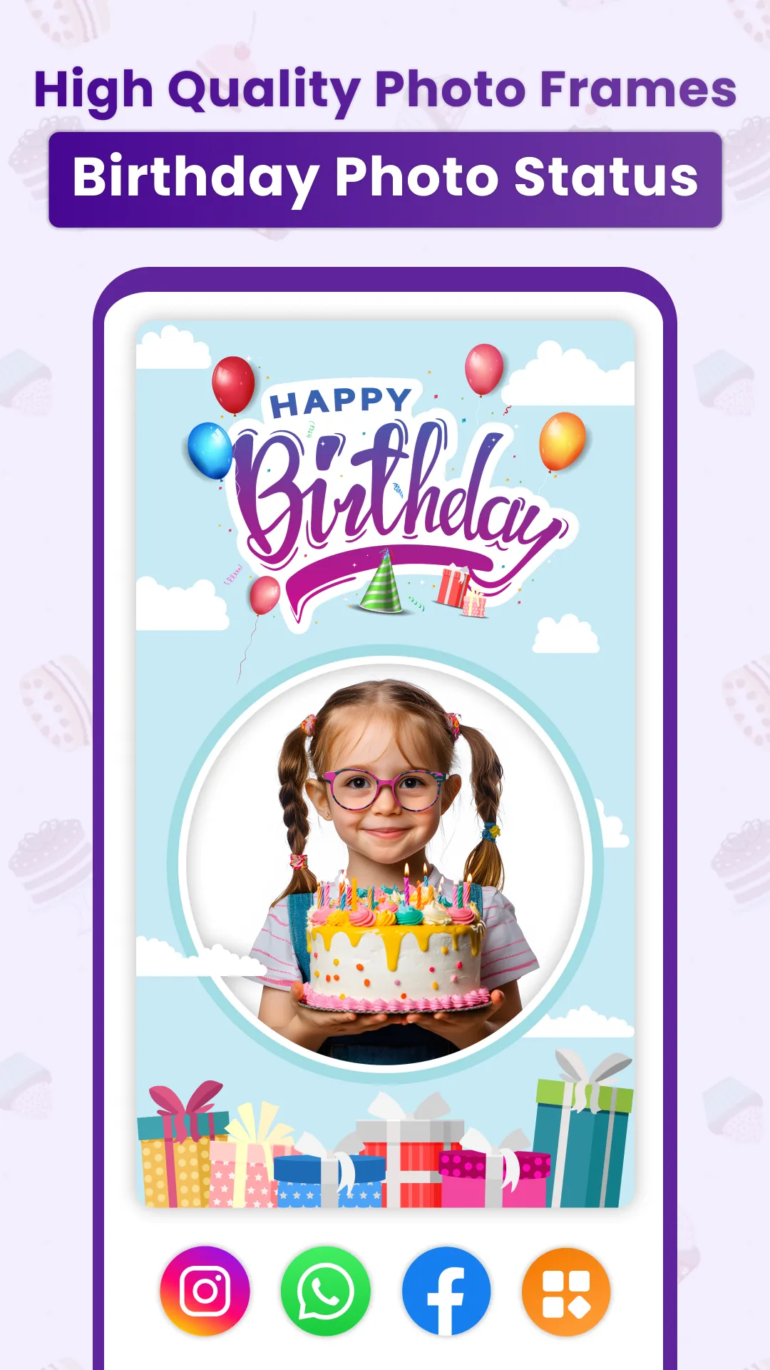 Happy Birthday Photo Frames | Indus Appstore | Screenshot