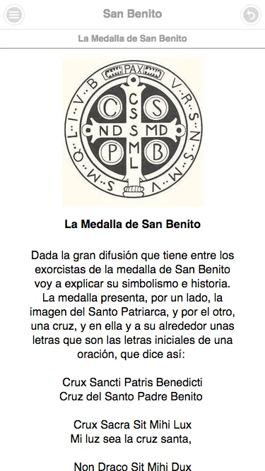 Medalla de San Benito | Indus Appstore | Screenshot