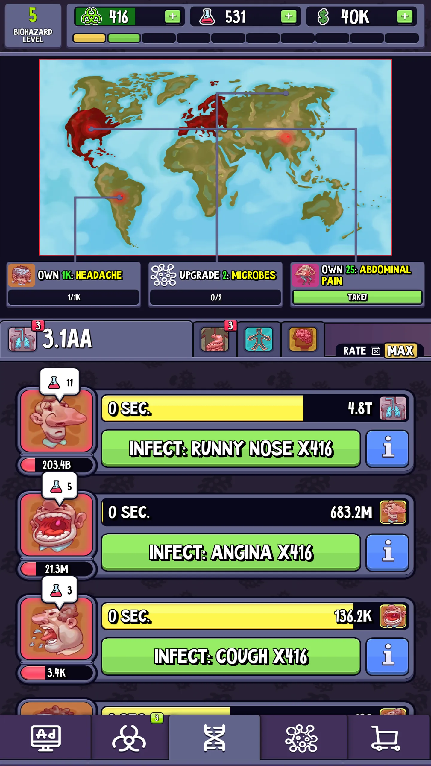 Idle Infection | Indus Appstore | Screenshot