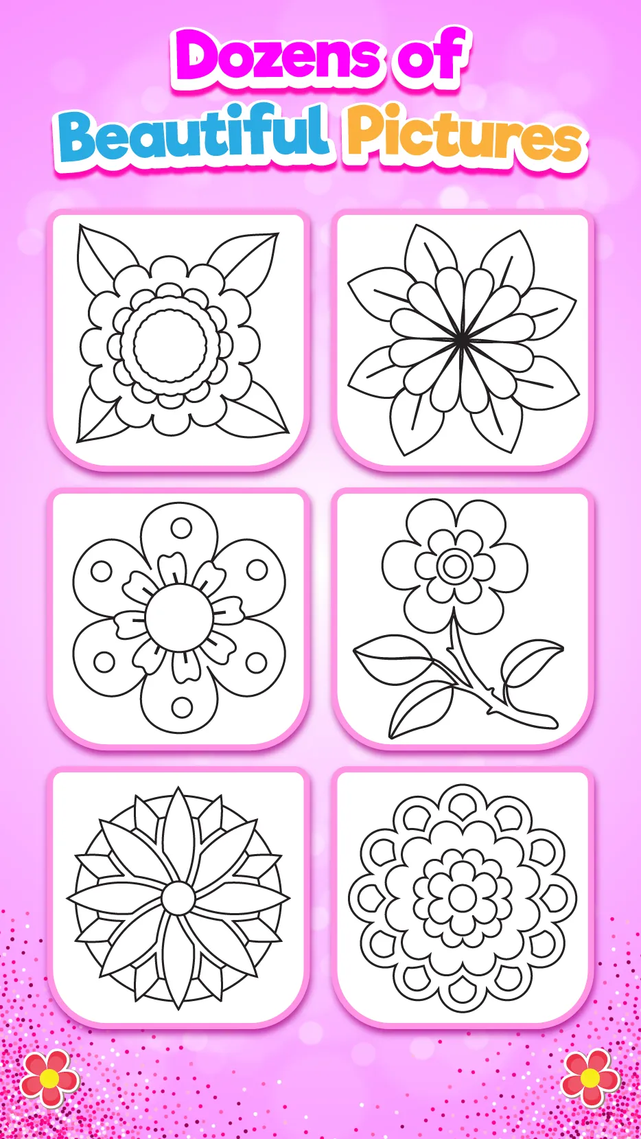 Rainbow Flower Coloring and Dr | Indus Appstore | Screenshot