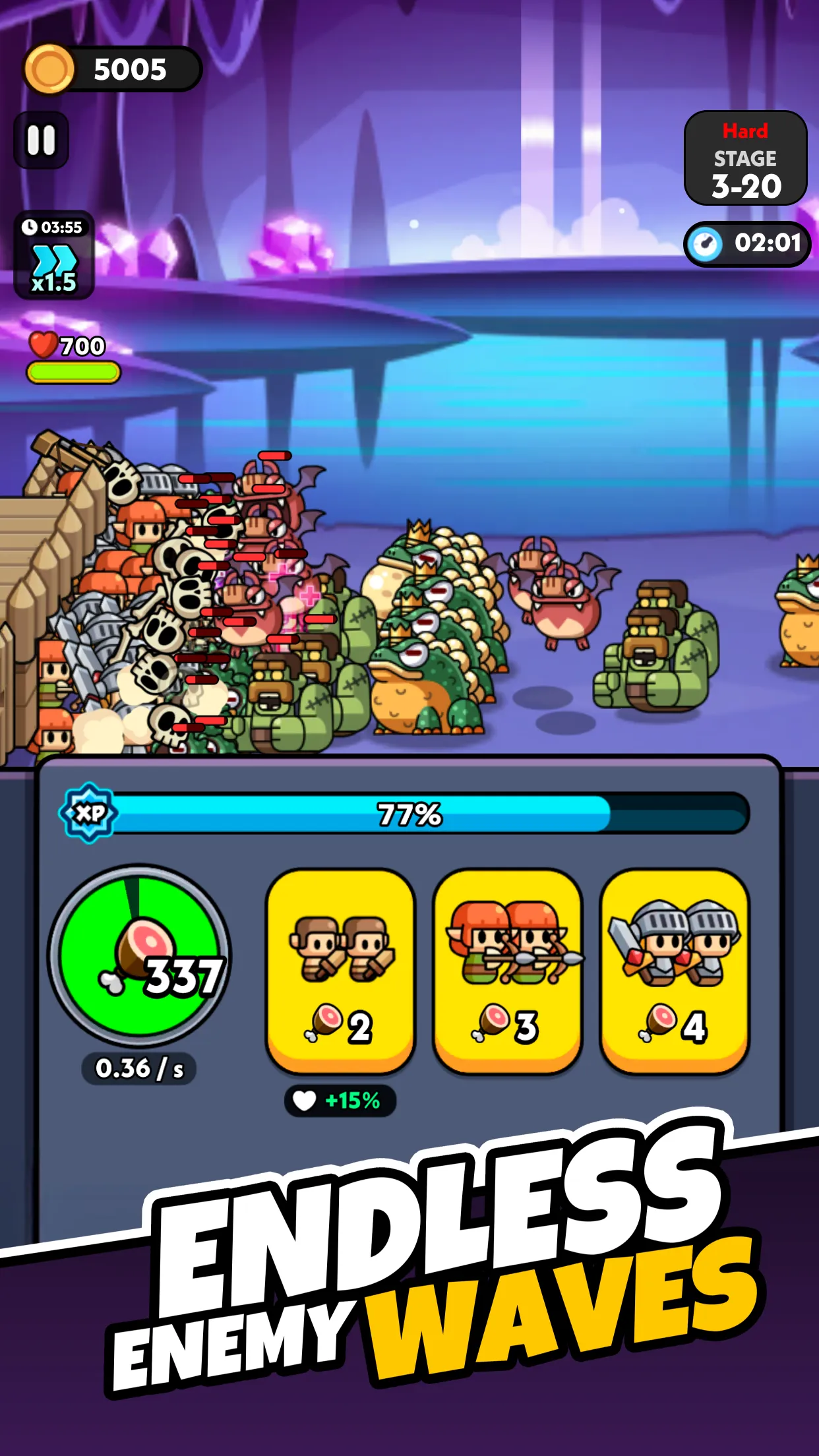 Tiny Warriors Rush - Idle TD | Indus Appstore | Screenshot