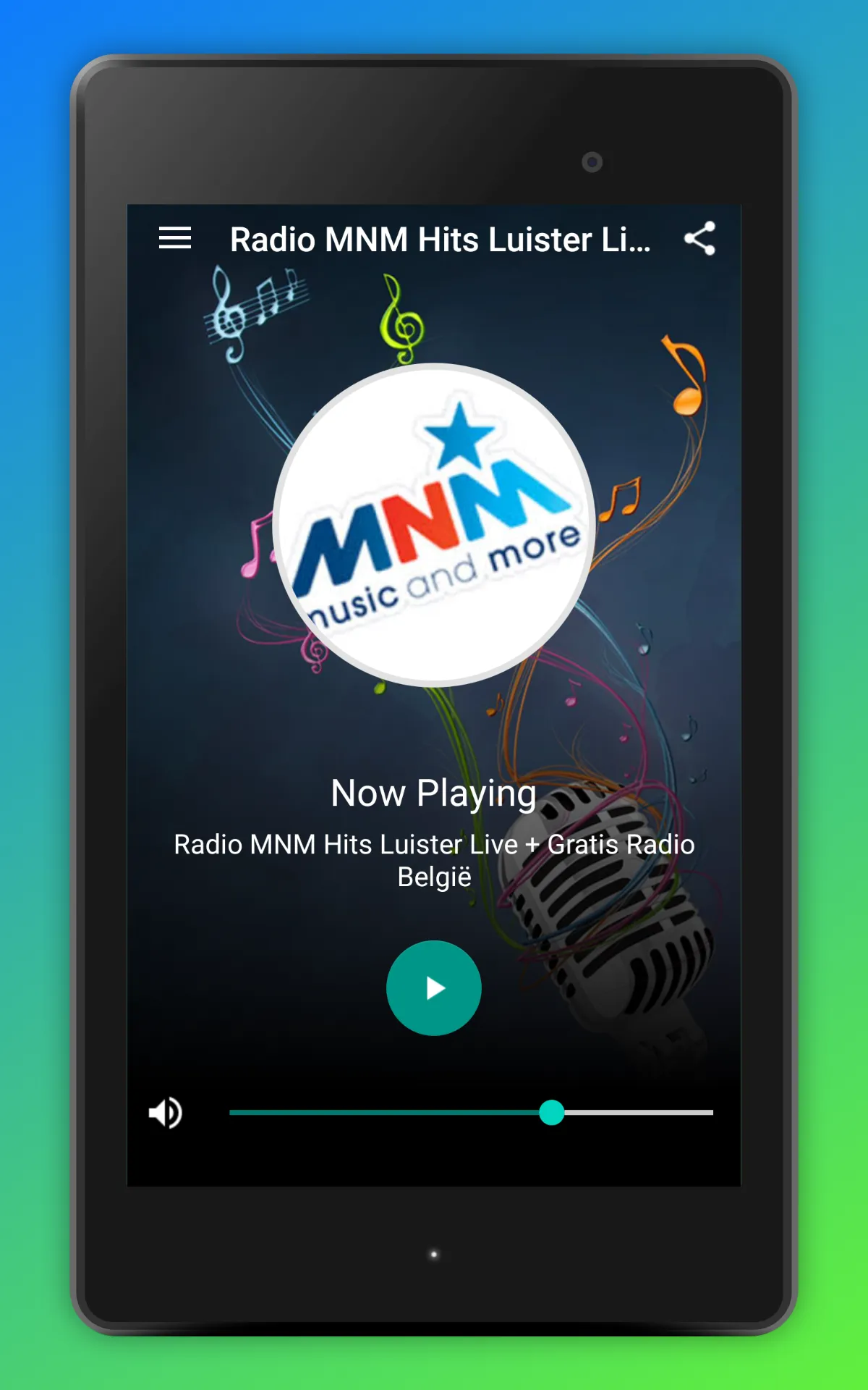 Radio MNM Hits Luister België | Indus Appstore | Screenshot