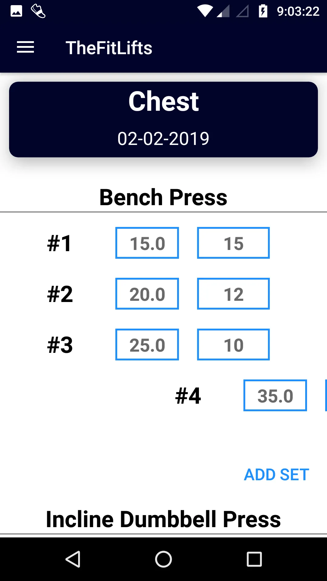 FitLifts - Workout Log | Indus Appstore | Screenshot