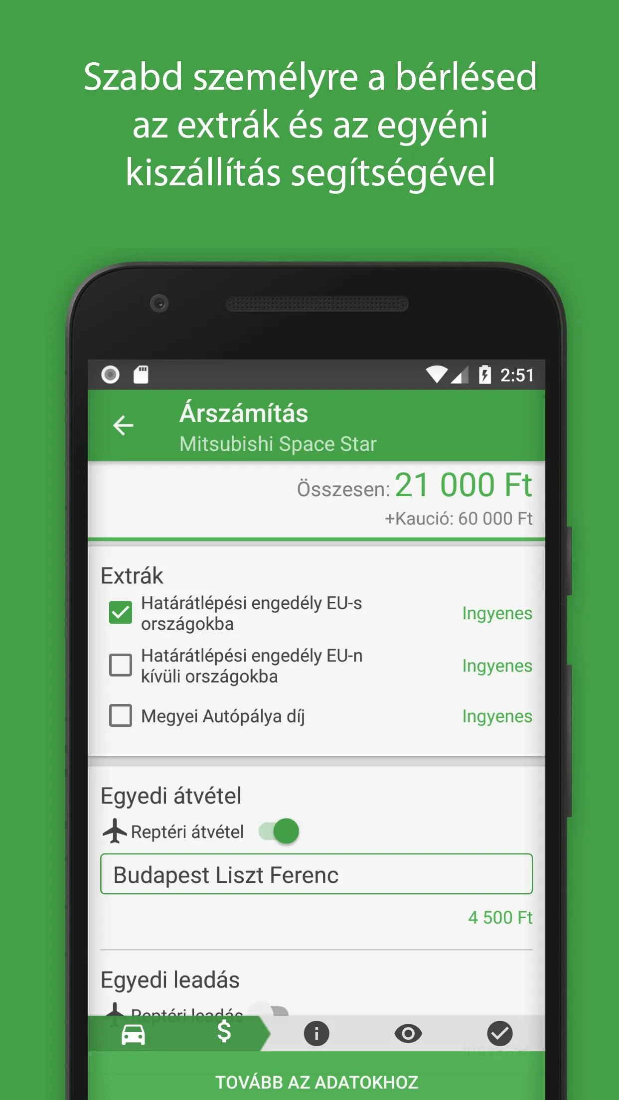 Autóbérlés - SinexRent | Indus Appstore | Screenshot