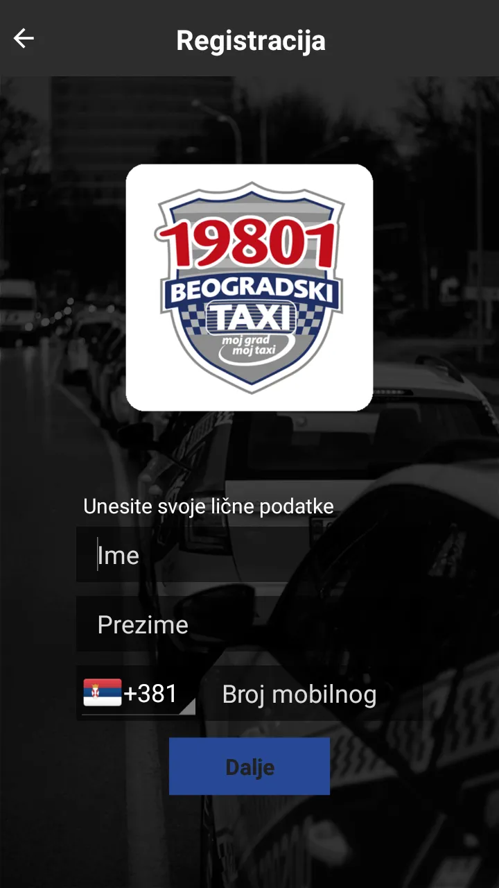 BEOGRADSKI 19801 TAXI | Indus Appstore | Screenshot