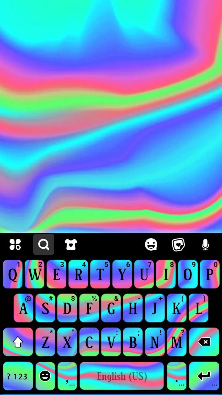 Rainbow Holograph Theme | Indus Appstore | Screenshot