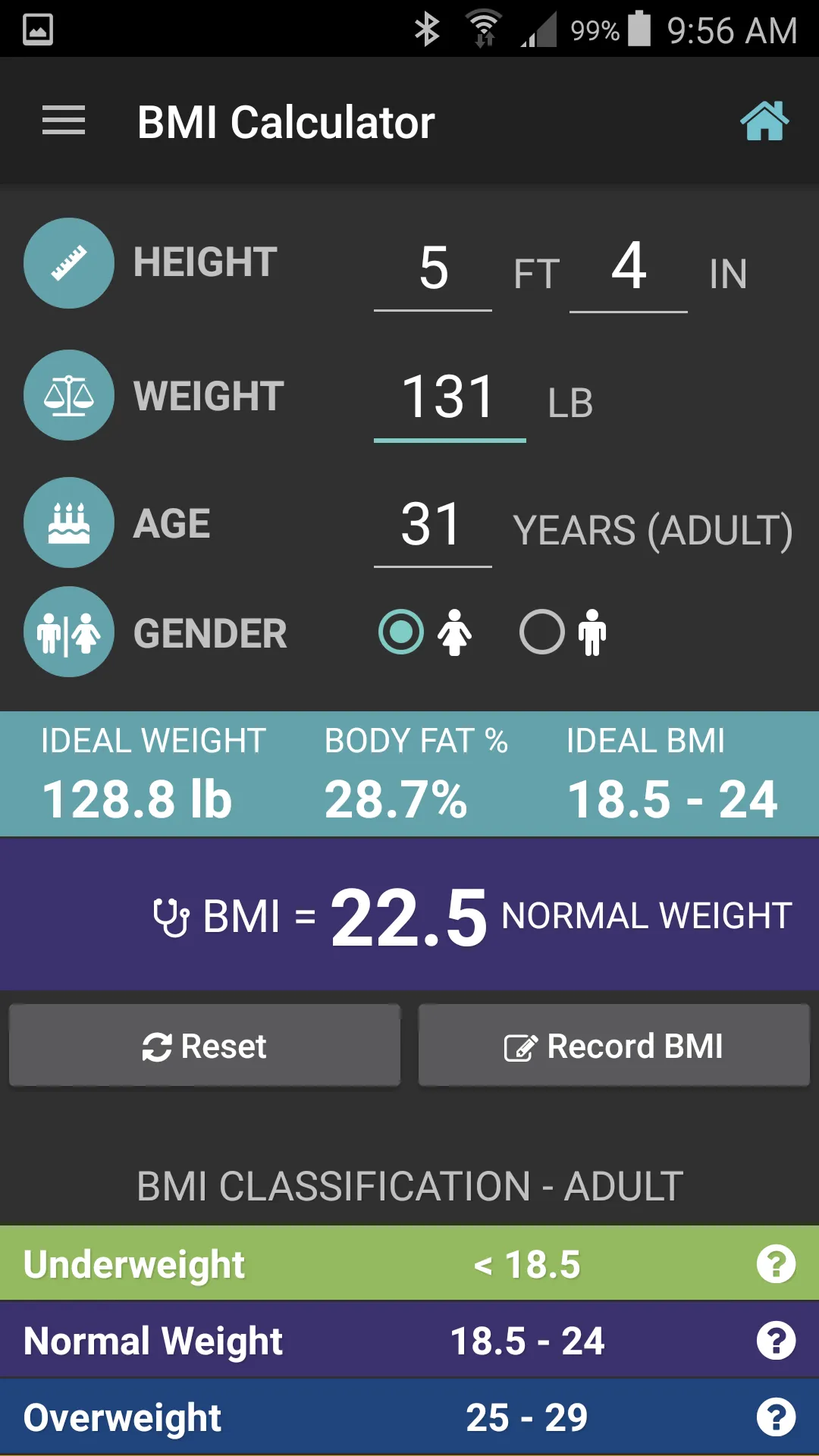 BMI Calculator | Indus Appstore | Screenshot