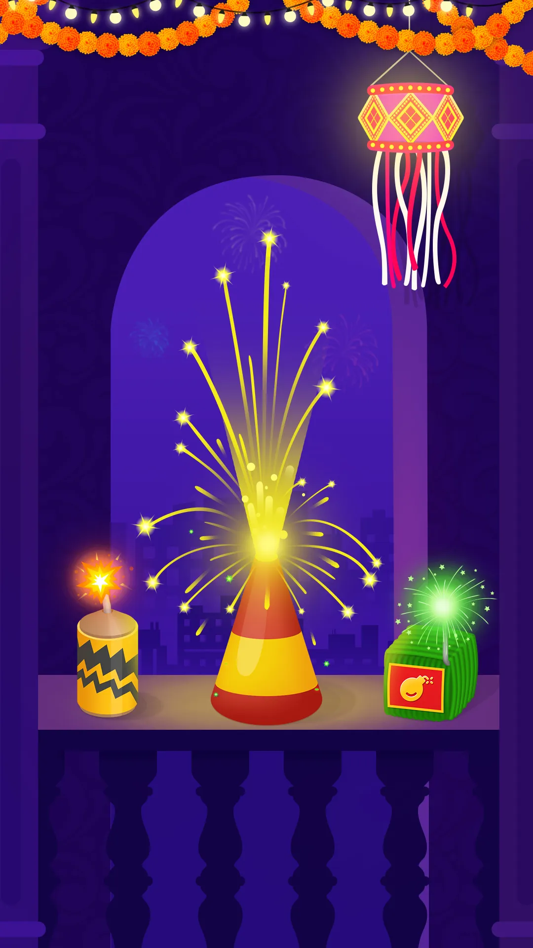 Diwali Crackers Simulator Game | Indus Appstore | Screenshot