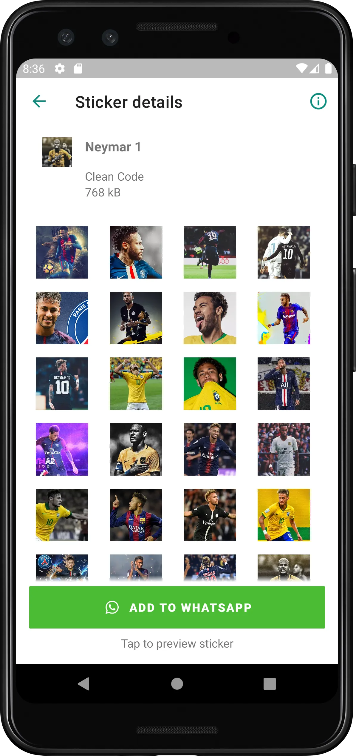 Stickers Neymar Jr | Indus Appstore | Screenshot