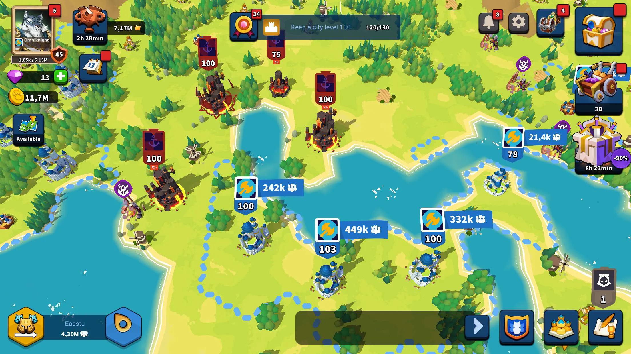 Million Lords: World Conquest | Indus Appstore | Screenshot