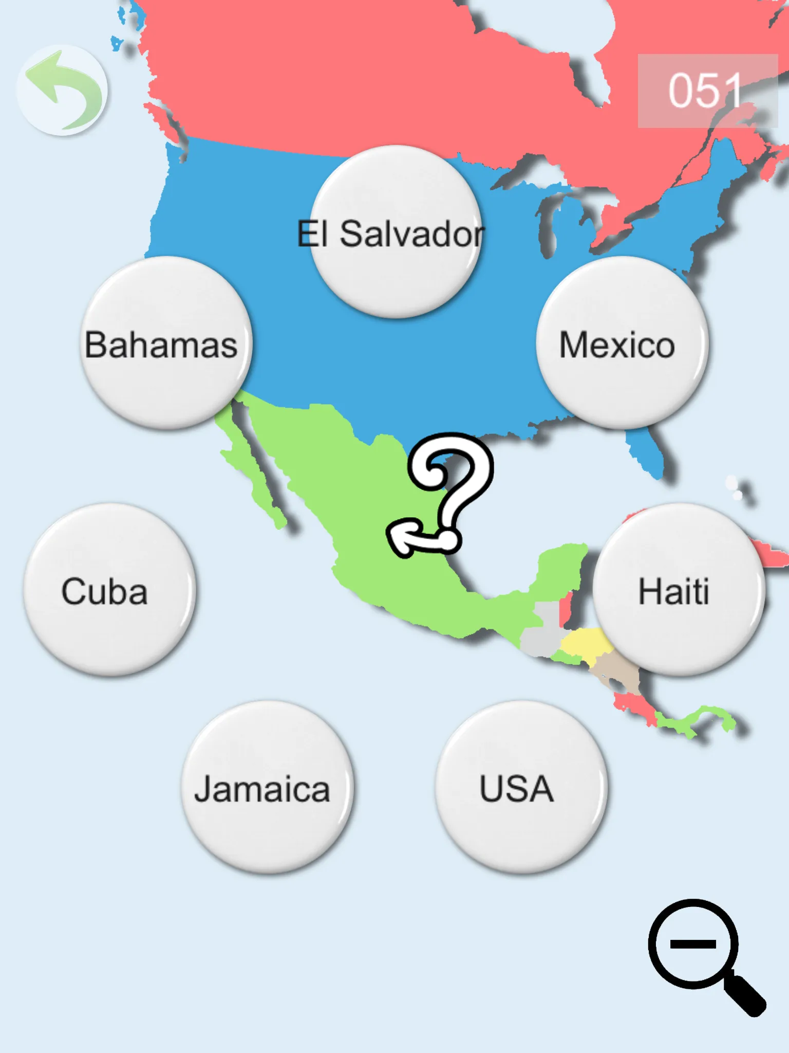 QuestiOnMap quiz. Geography Ga | Indus Appstore | Screenshot