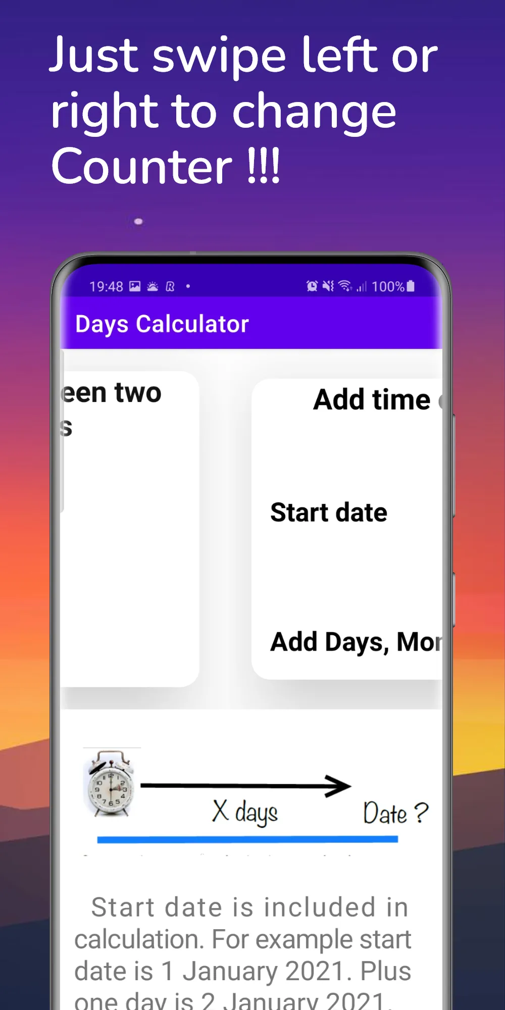 ByteMaster: Days calculator | Indus Appstore | Screenshot