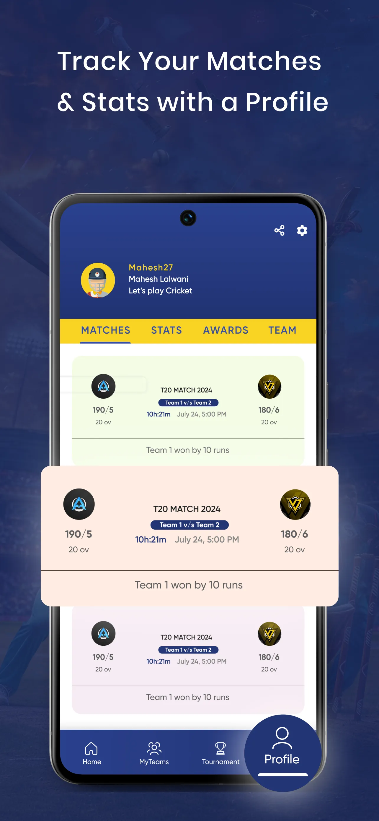 Cric11 - Cricket Scoring App | Indus Appstore | Screenshot