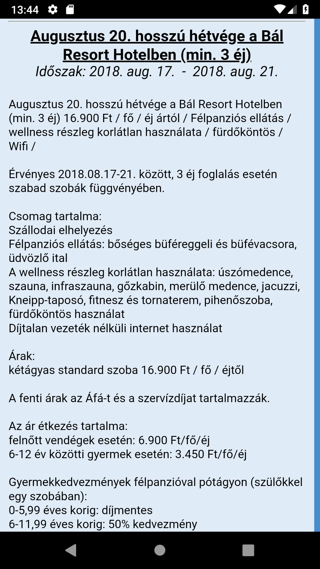 Gyógyhotelek termál szállodák | Indus Appstore | Screenshot