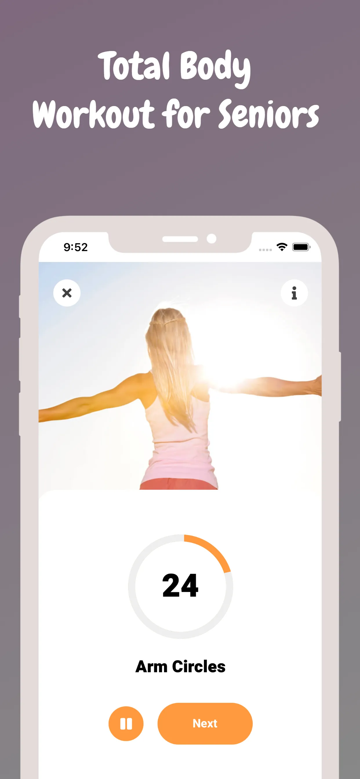 Workout for Over 50s - Seniors | Indus Appstore | Screenshot