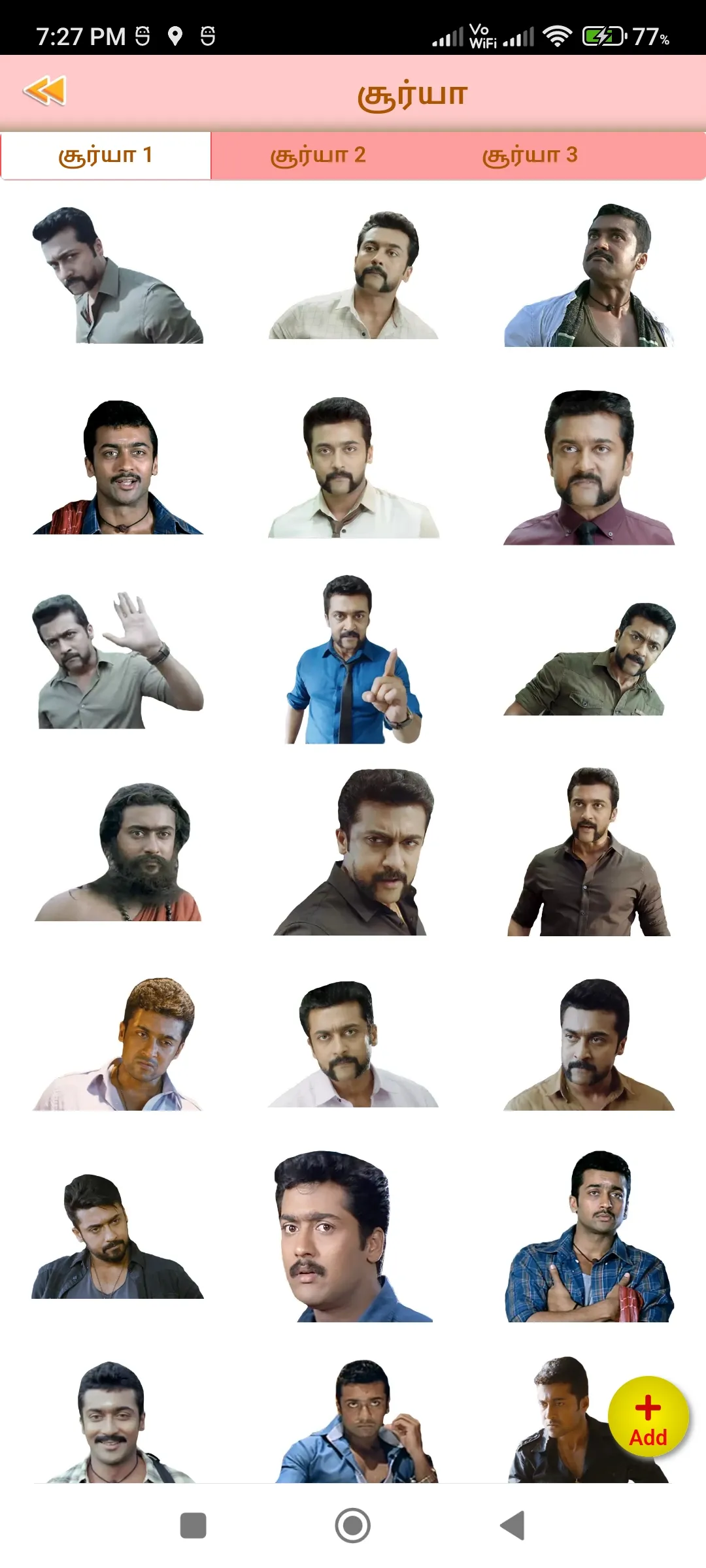 Tamil Actor WAstickersapp | Indus Appstore | Screenshot