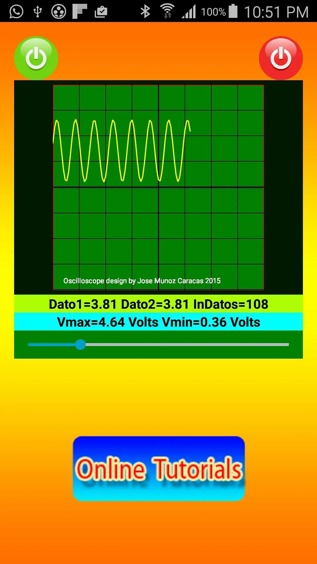 Bluetooth Oscilloscope | Indus Appstore | Screenshot