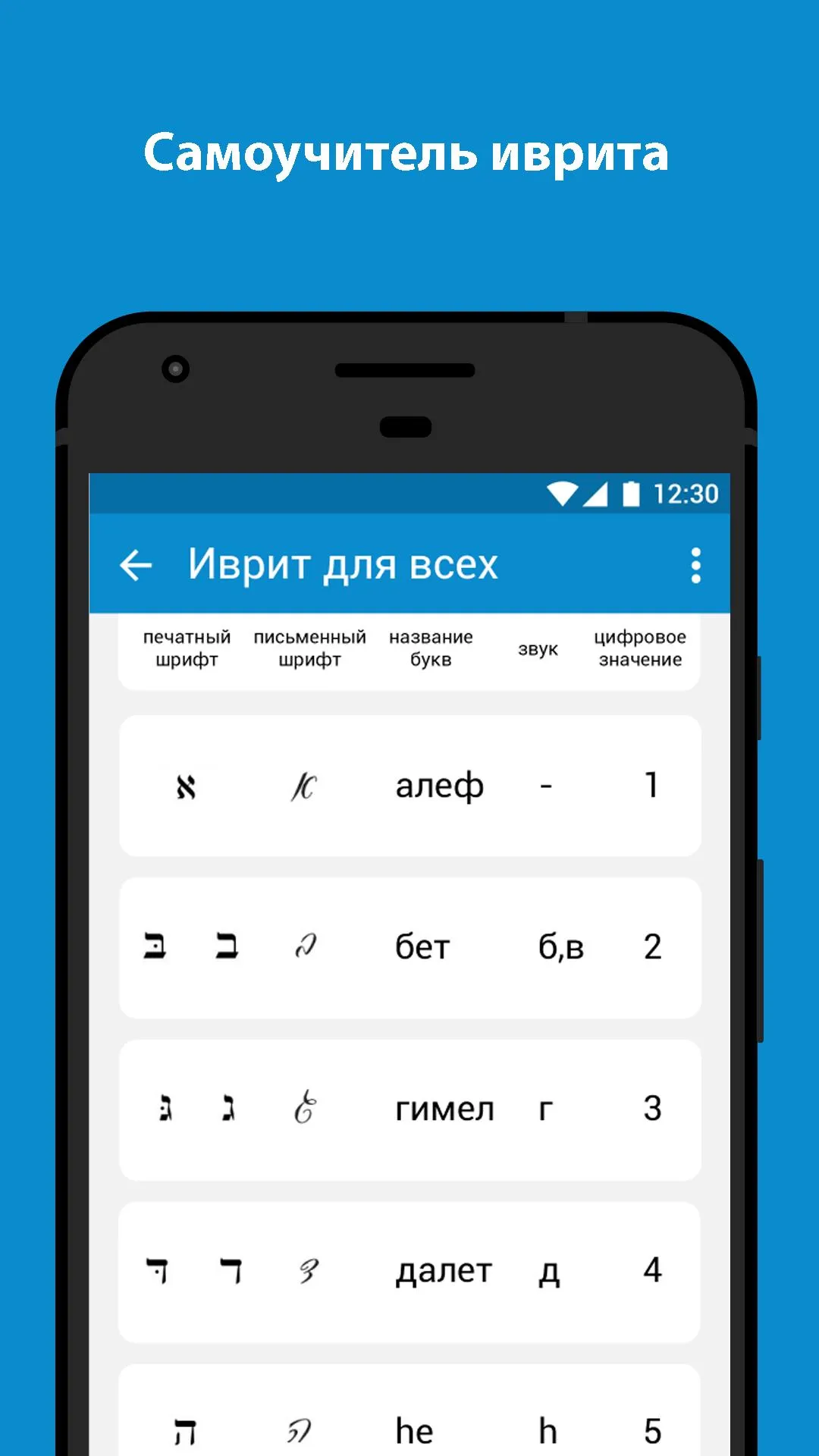 Иврит для всех | Indus Appstore | Screenshot