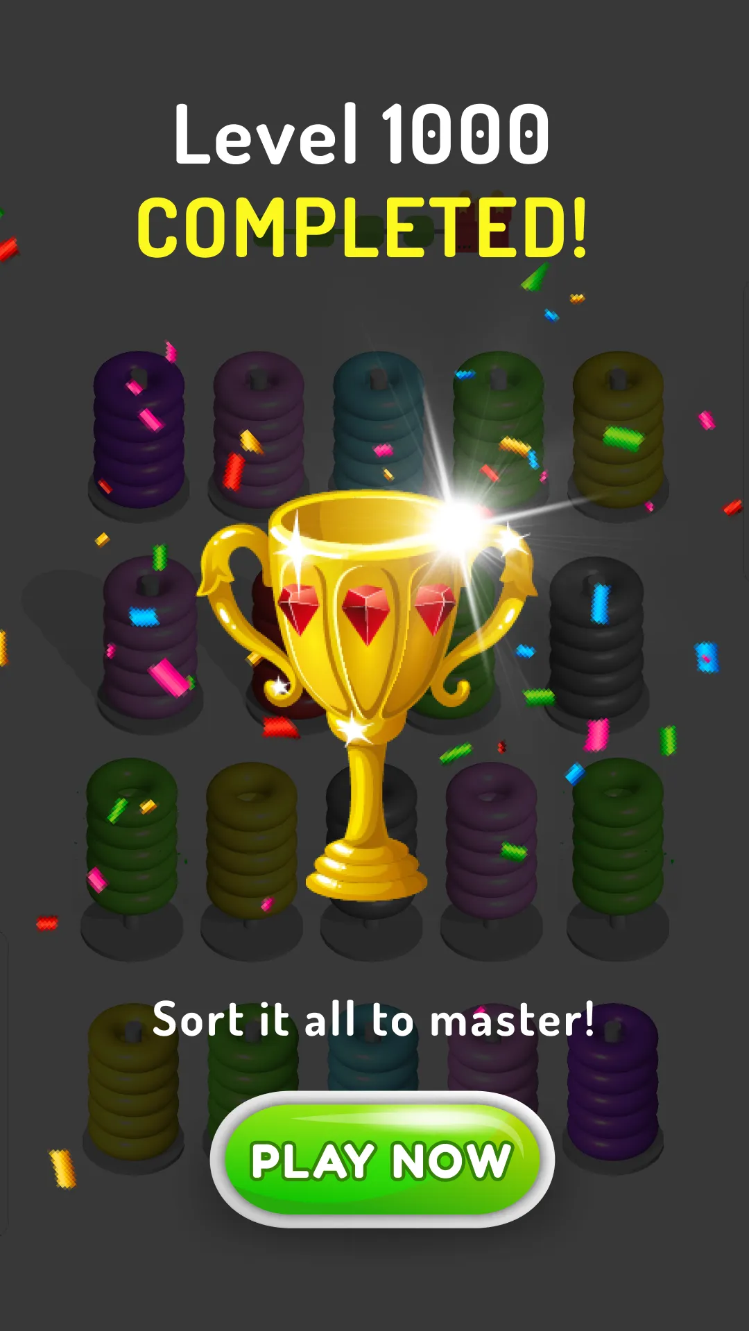 Color Hoop stack: 3D sort game | Indus Appstore | Screenshot