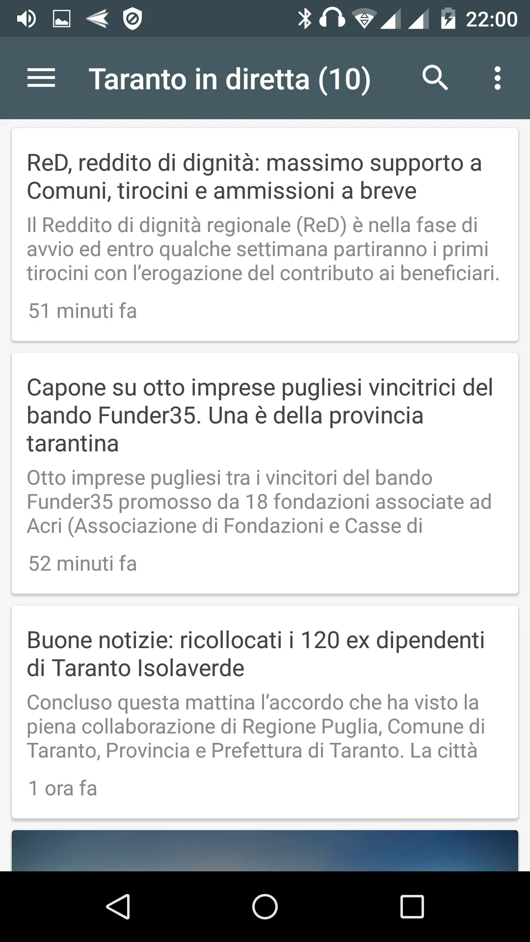 Taranto notizie locali | Indus Appstore | Screenshot