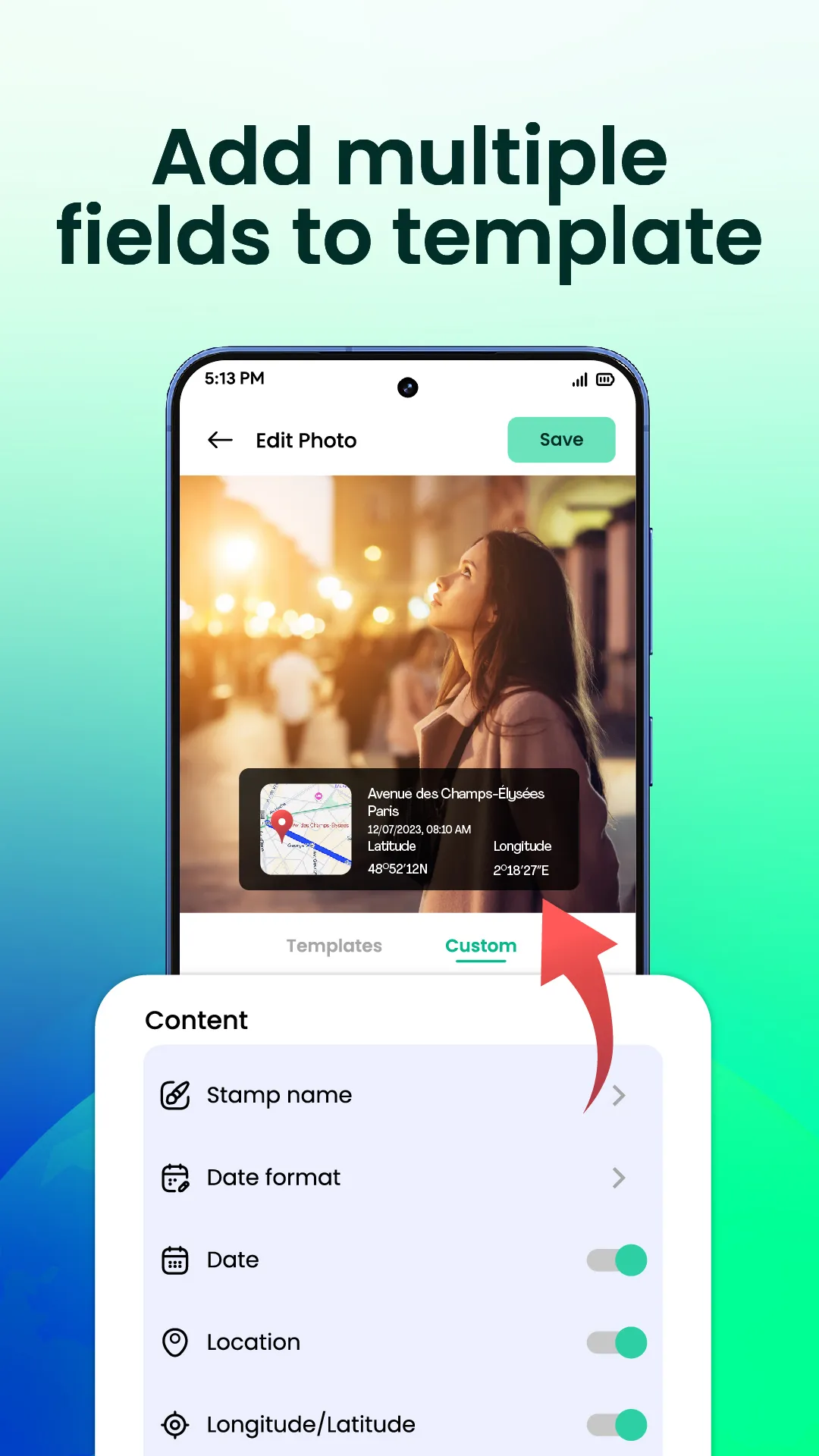 GPS Cam: Timestamp & Location | Indus Appstore | Screenshot