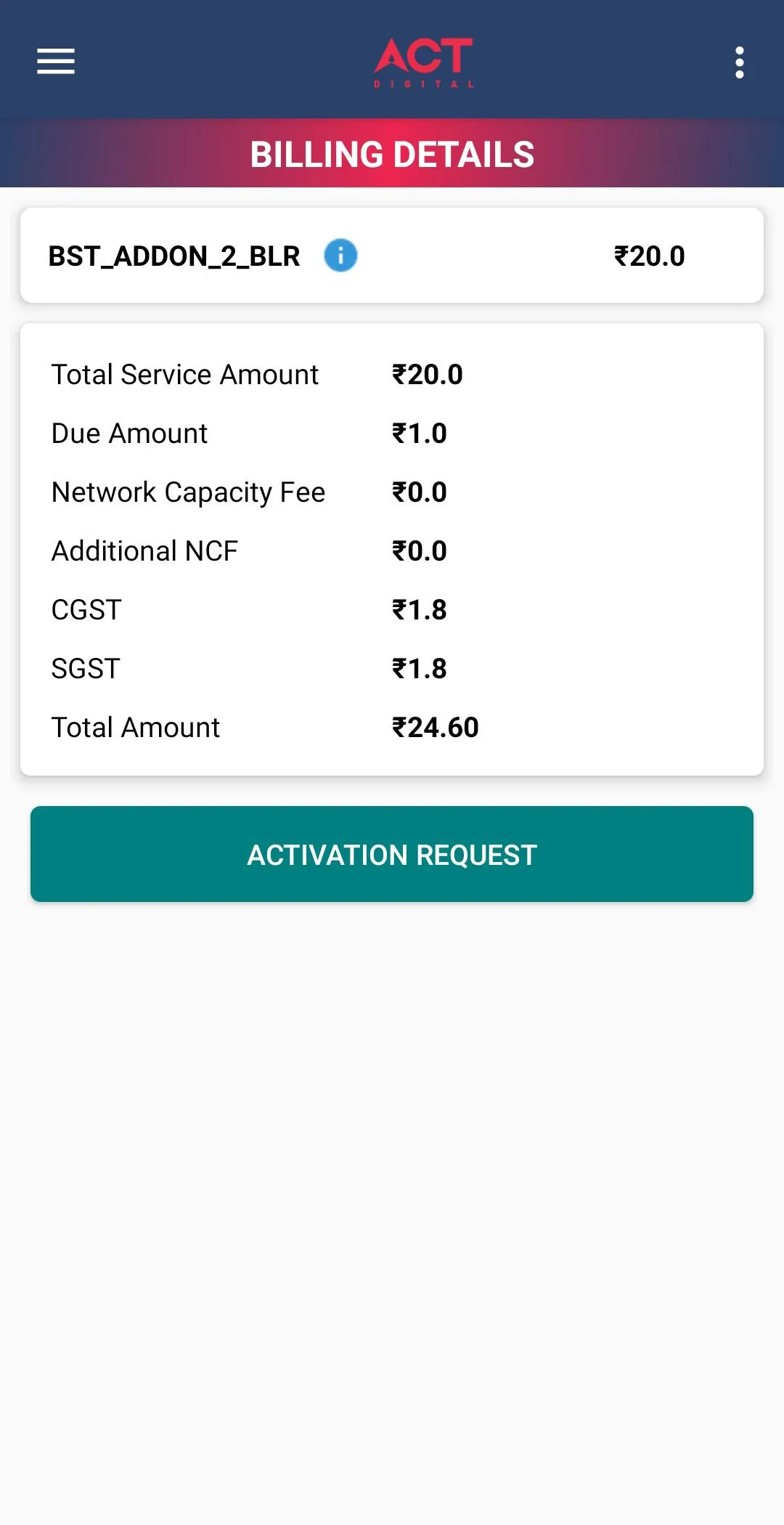 ACT Digital Selfcare | Indus Appstore | Screenshot