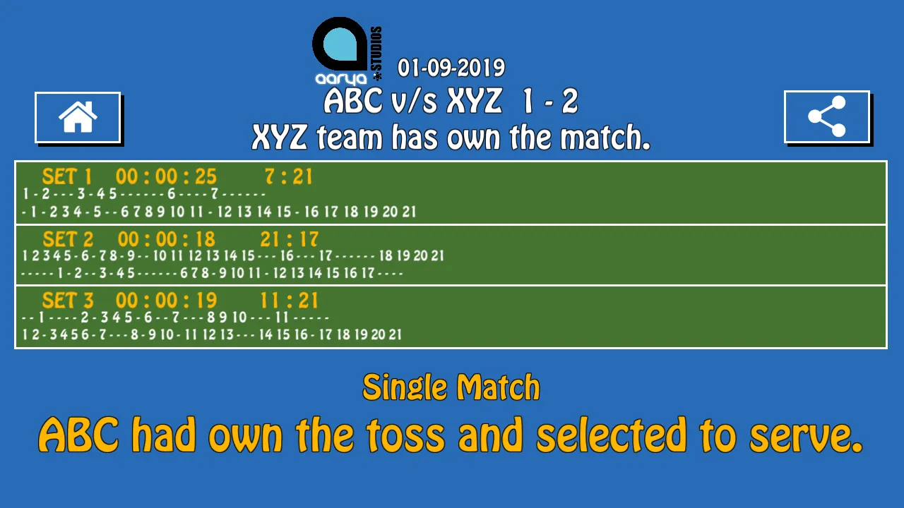 Ultimate Badminton Scoreboard | Indus Appstore | Screenshot