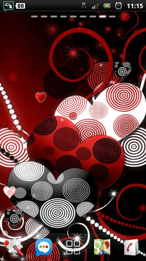 love curly heart sparkle lwp | Indus Appstore | Screenshot