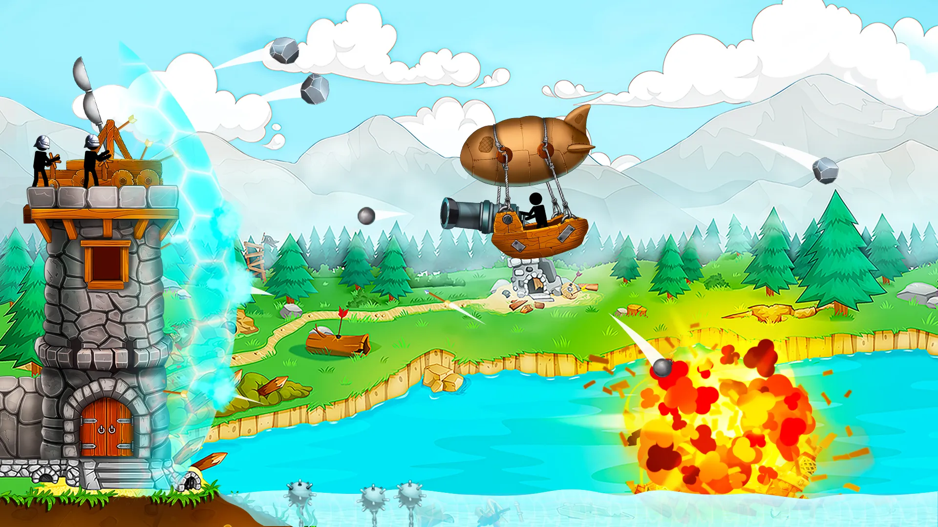 The Catapult: Stickman Pirates | Indus Appstore | Screenshot