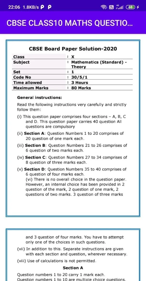 CBSE Class10 Maths Question Pa | Indus Appstore | Screenshot