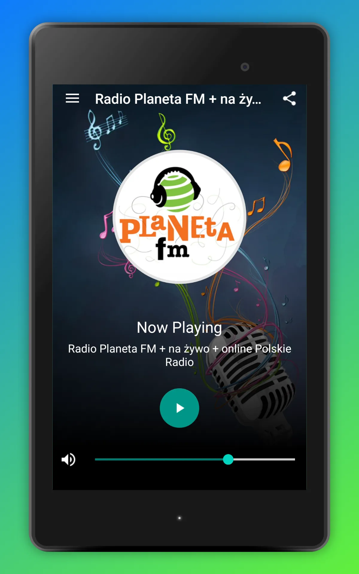 Radio Planeta FM Polska Online | Indus Appstore | Screenshot