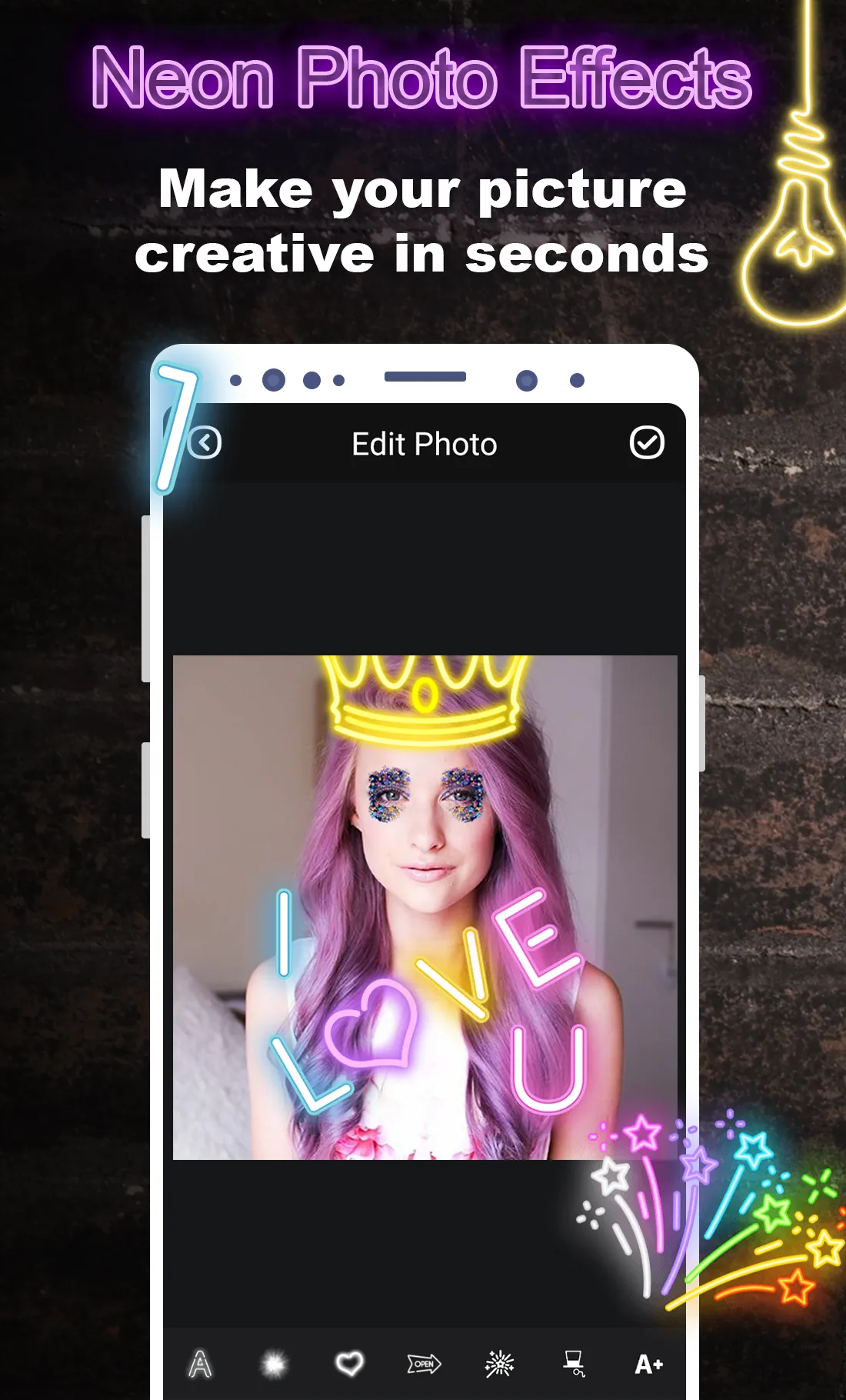 Neon Light Effect - Neon Maker | Indus Appstore | Screenshot